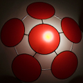 Fly eye structure - Red lamp - Berlin 2007